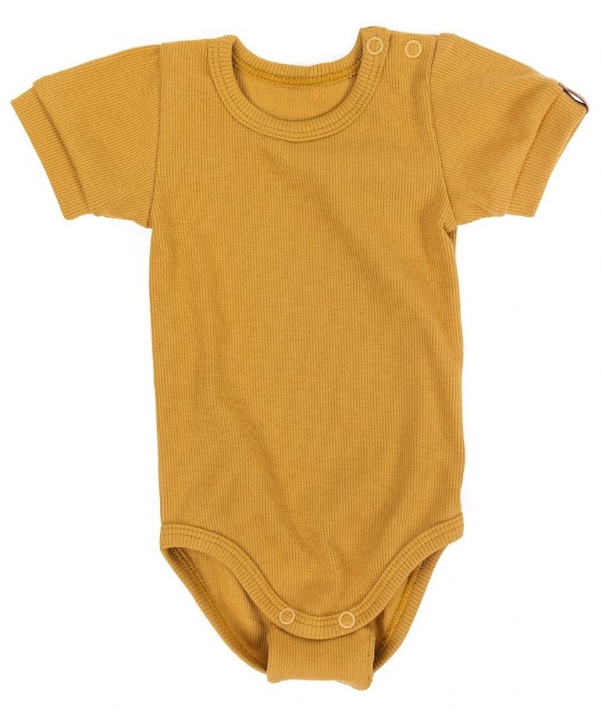 Short-sleeve body color: mustard