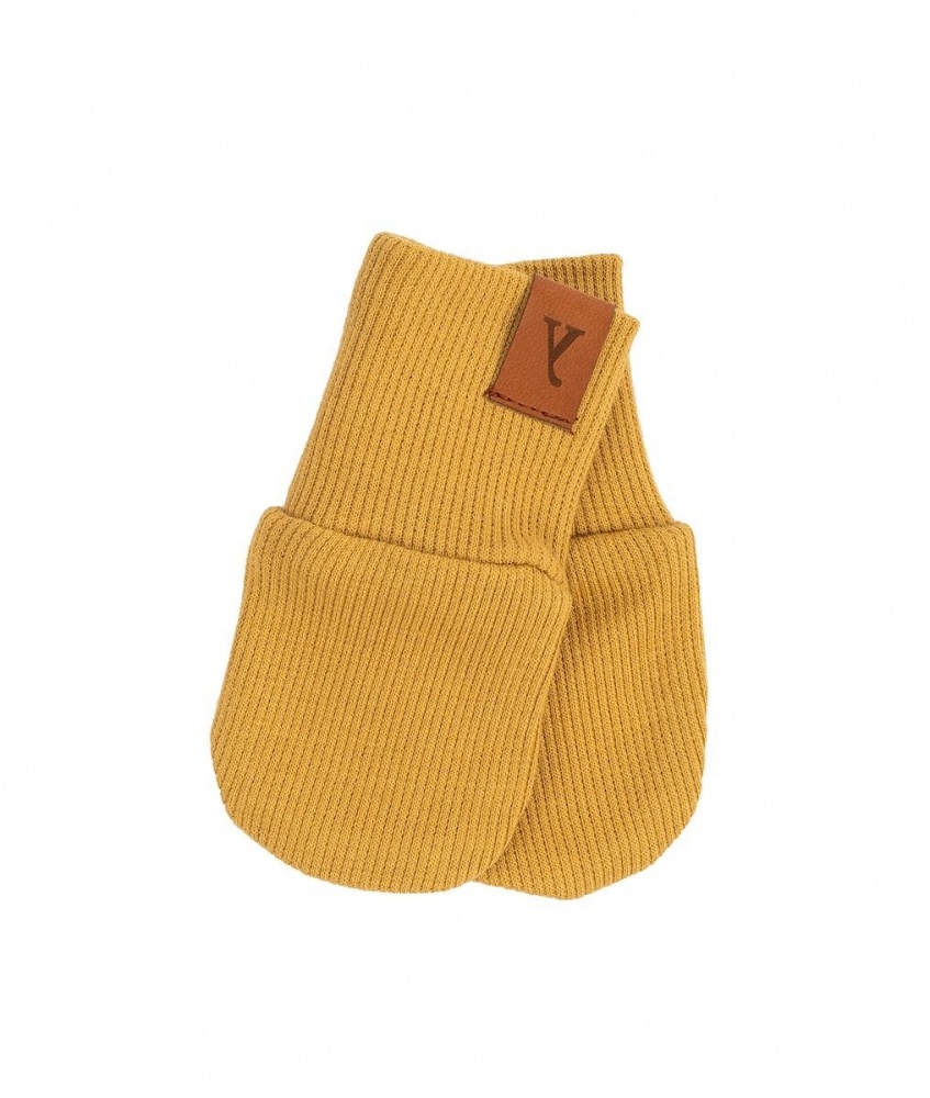 Baby gloves color: mustard