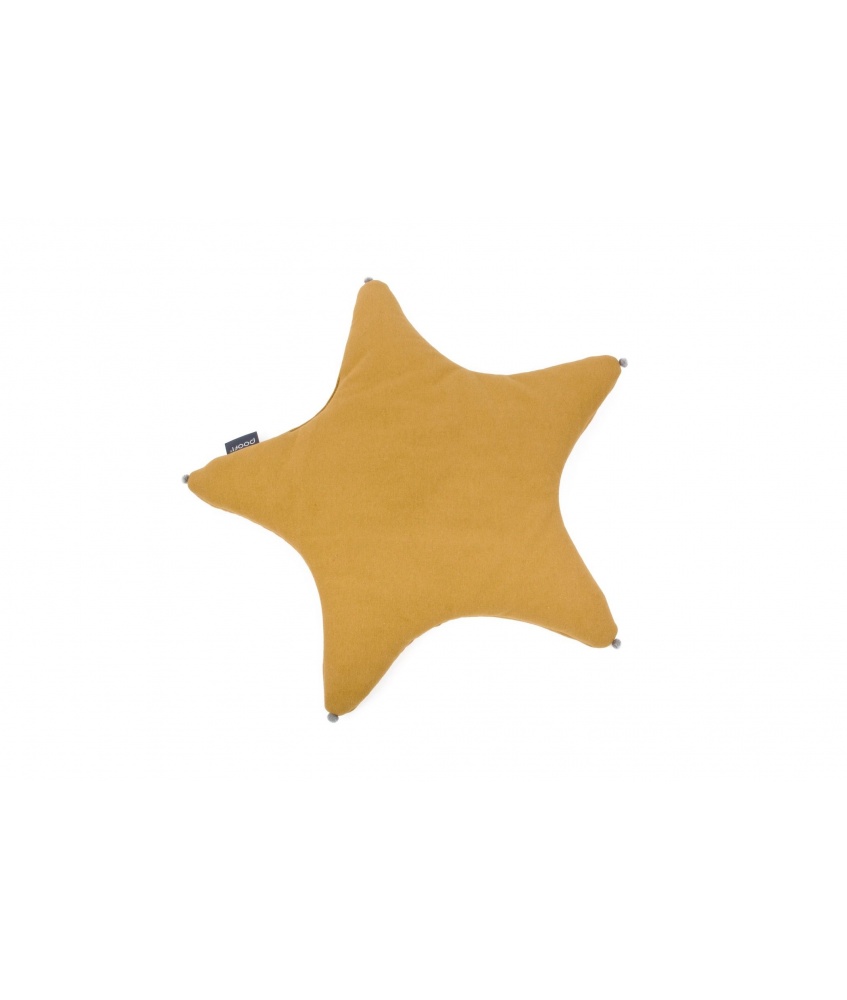 Poduszka gwiazdka kolor: musztardowy