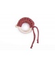 Maple Wood Teether Knit color: maroon
