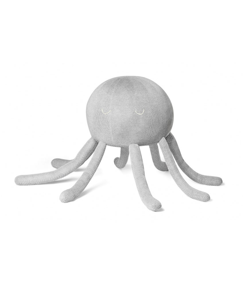 Octopus pouf color: grey